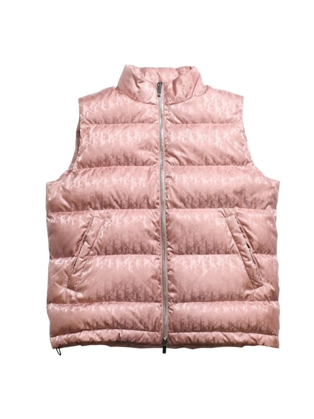 Dior Oblique Down Vest Pink All Over Print